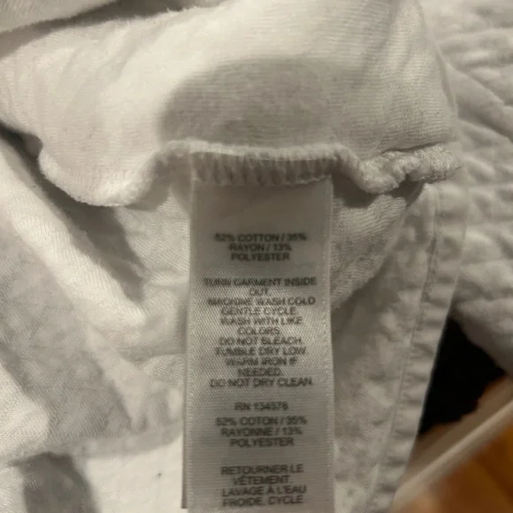 Vineyard Vines Cream Quilted Shep Shirt Women’s Size L - Picture 3 of 5